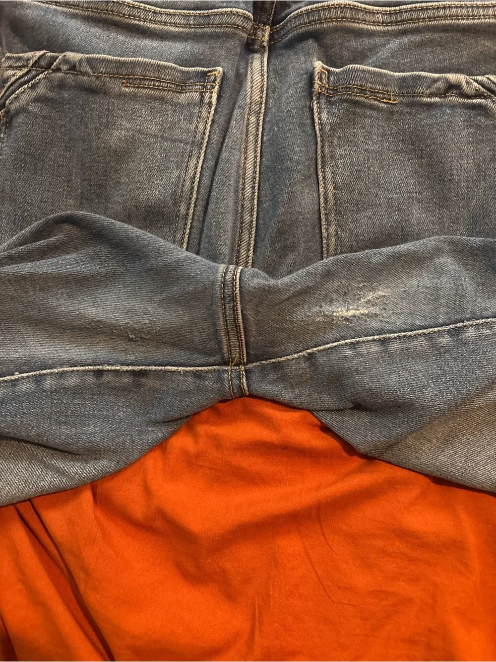 Buckle Skinny Jeans in Medium Blue Wash